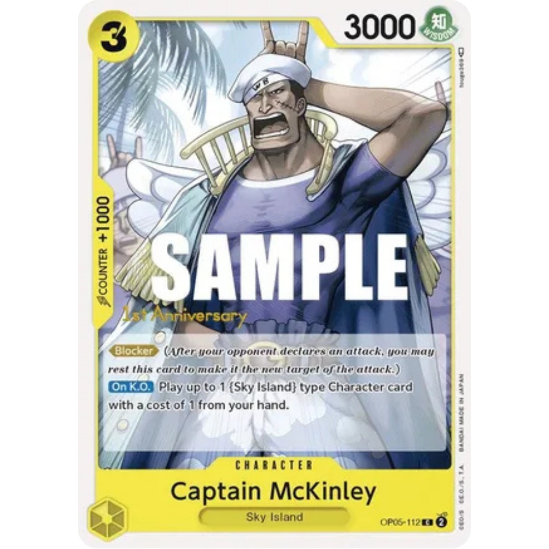 Captain McKinley (OP05-112) - Awakening of the New Era: 1st Anniversary Tournament Cards