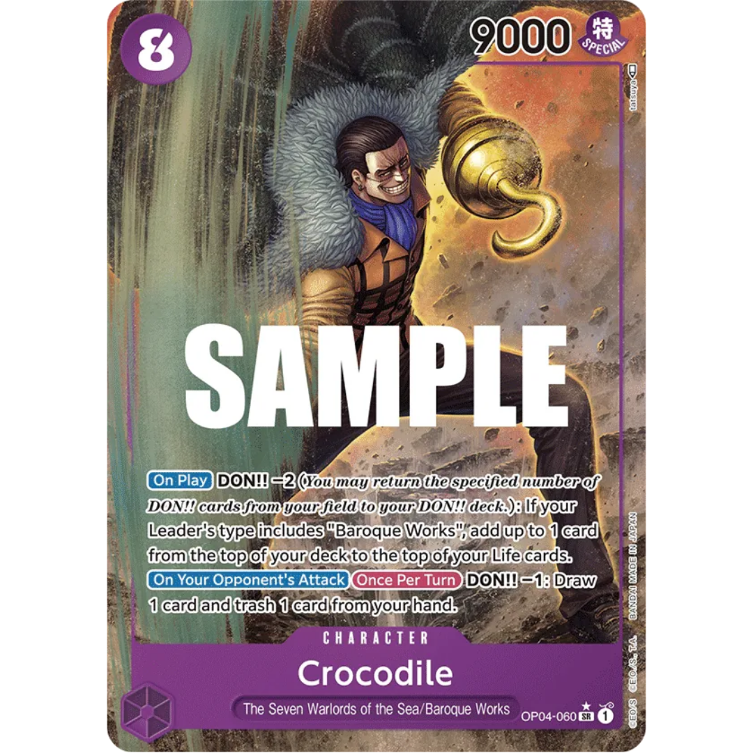 Crocodile (060) (Alternate Art) (OP04-060) - Kingdoms of Intrigue Foil