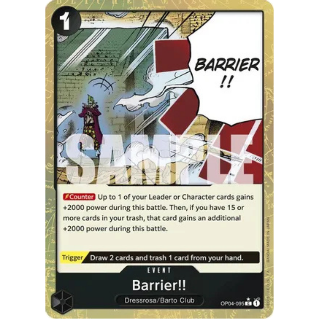 Barrier!! (Jolly Roger Foil) (OP04-095) - Premium Booster -The Best- Foil