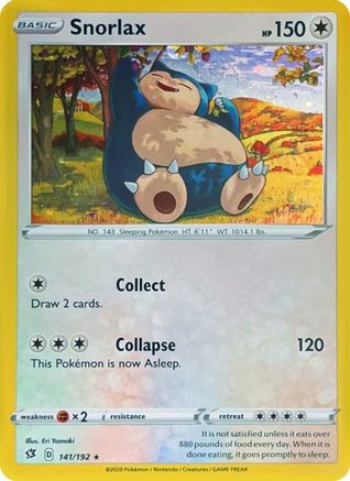 Snorlax 141/192 - Holofoil Miscellaneous Cards & Products - Promo
