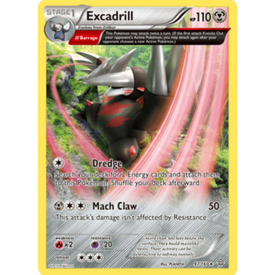 Excadrill (Omega) 097/160 - Holofoil XY Primal Clash - Holo Rare