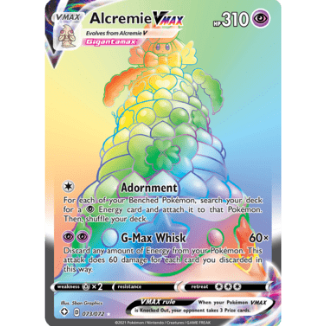 Alcremie VMAX (Secret) 073 - Holofoil Shining Fates - Secret Rare