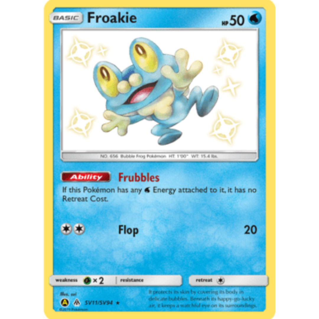 Froakie SV11 - Holofoil Hidden Fates Shiny Vault - Shiny Holo Rare
