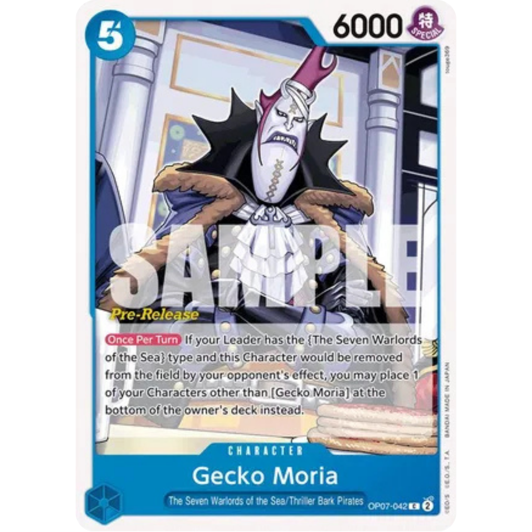 Gecko Moria (042) (OP07-042) - 500 Years in the Future Pre-Release Cards