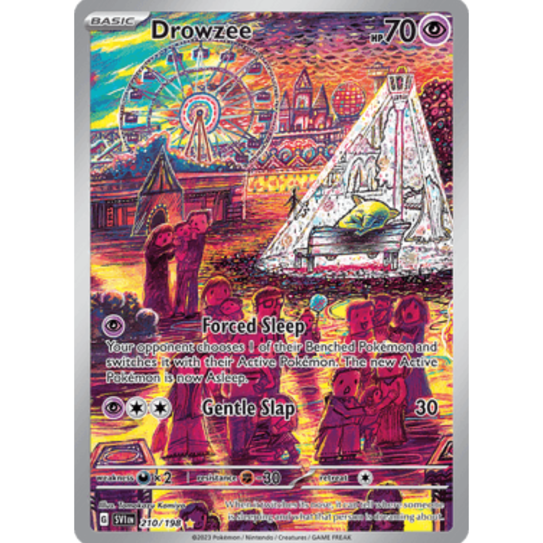 Drowzee 210/198 - Holofoil SV01 Scarlet & Violet Base Set - Illustration Rare