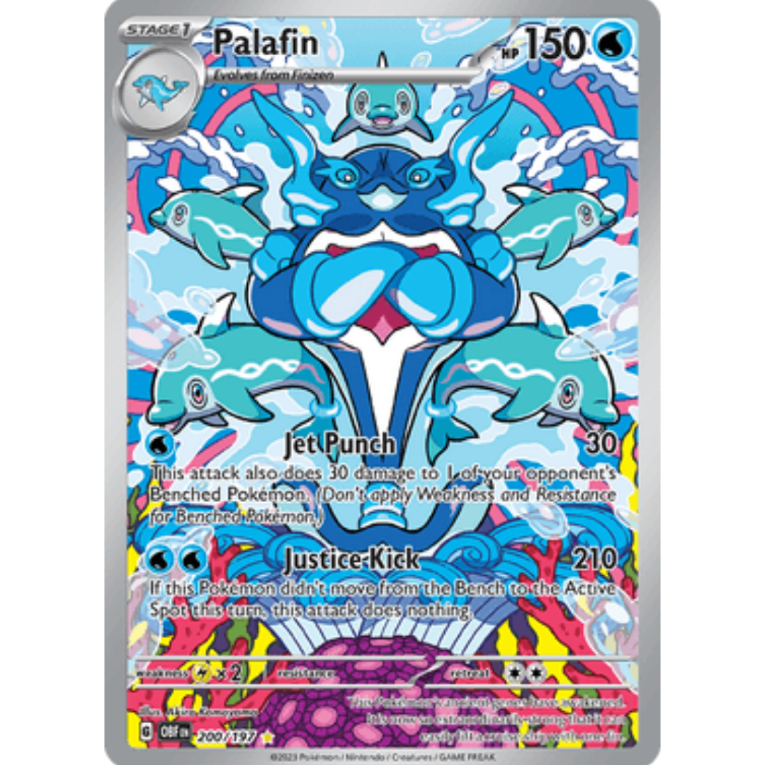 Palafin 200/197 - Holofoil SV03 Obsidian Flames - Illustration Rare