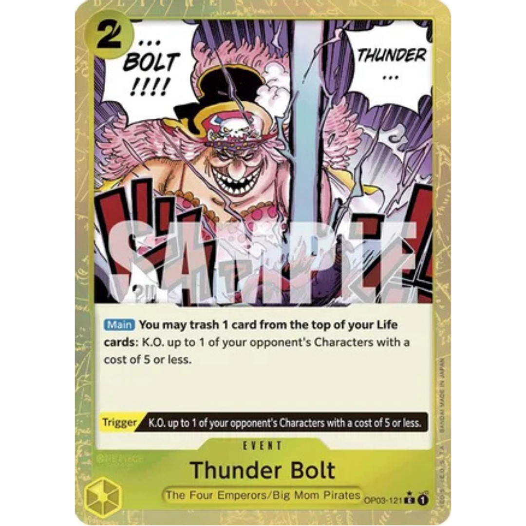 Thunder Bolt (Textured Foil) (OP03-121) - Premium Booster -The Best- Foil
