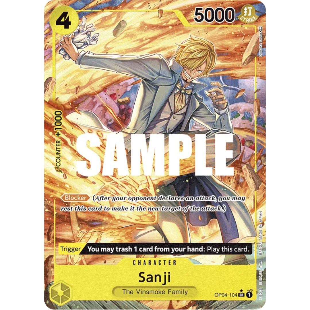 Sanji (104) (Alternate Art) (OP04-104) - Kingdoms of Intrigue Foil