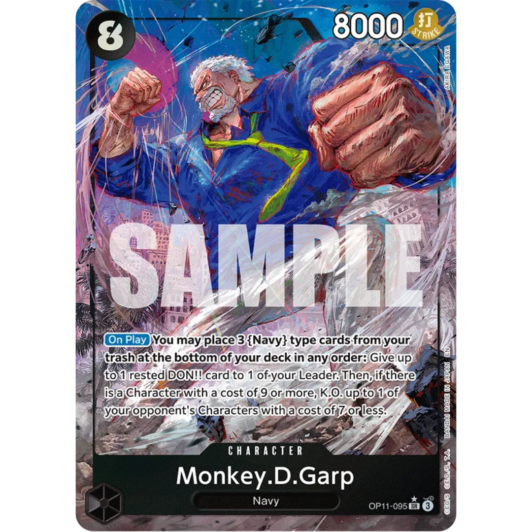 Monkey.D.Garp (Alternate Art) (OP11-095) - A Fist of Divine Speed Foil