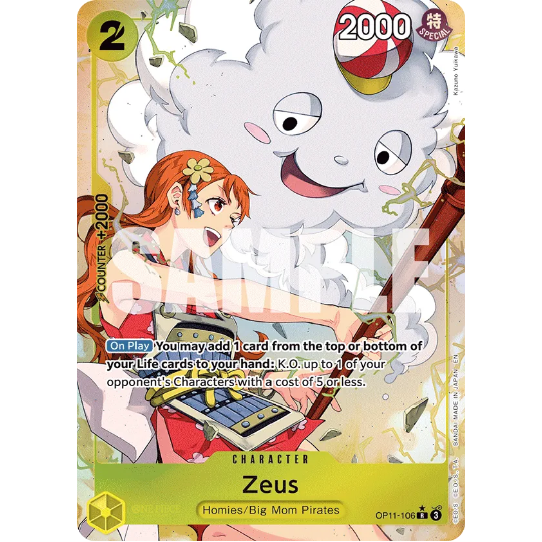 Zeus (Alternate Art) (OP11-106) - A Fist of Divine Speed Foil
