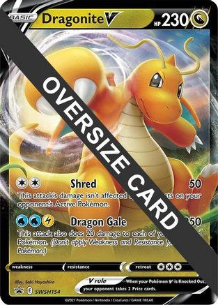 Dragonite V - SWSH154 - Holofoil Jumbo Cards - Promo