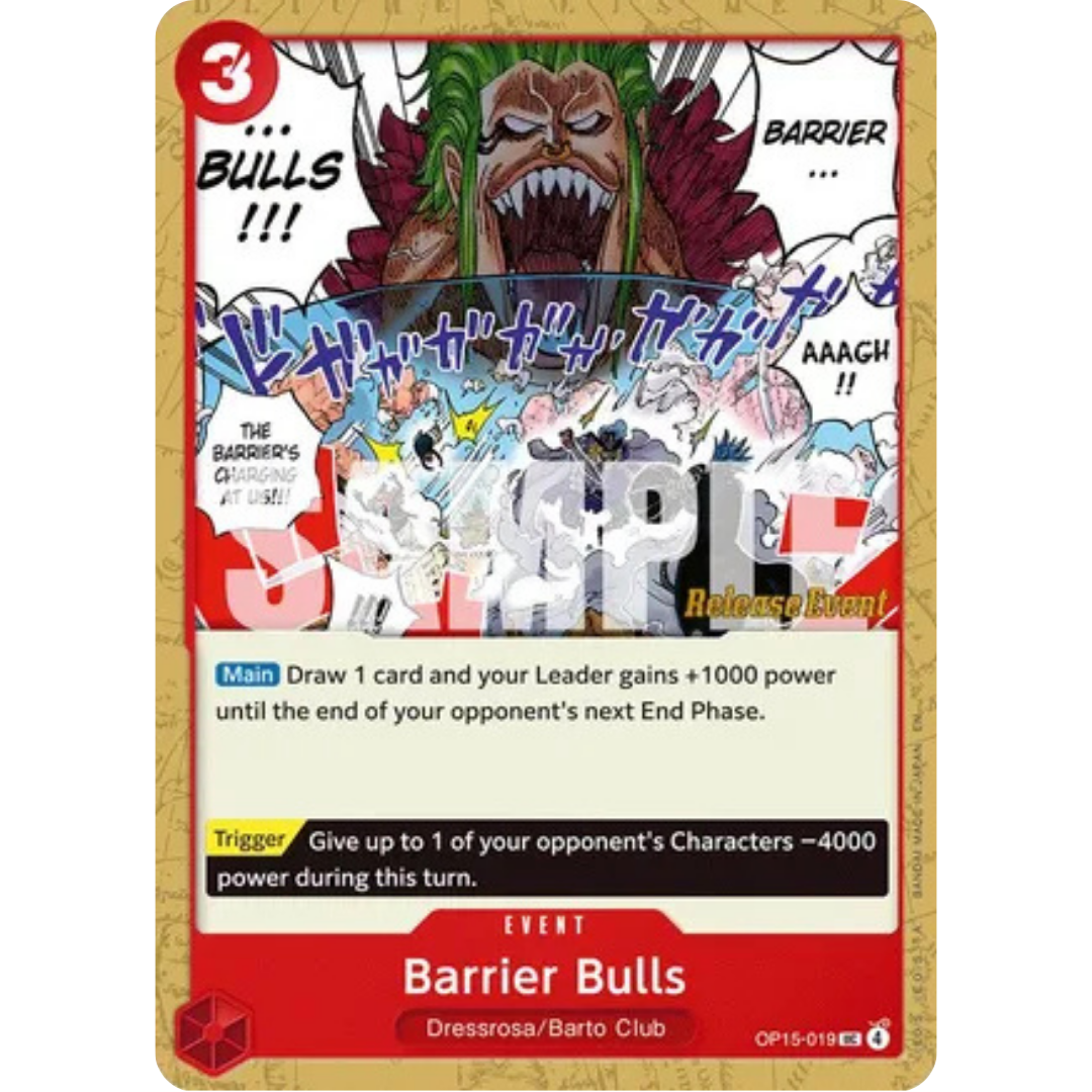 Barrier Bulls (OP15-019) - Adventure on Kami's Island Release Event Cards