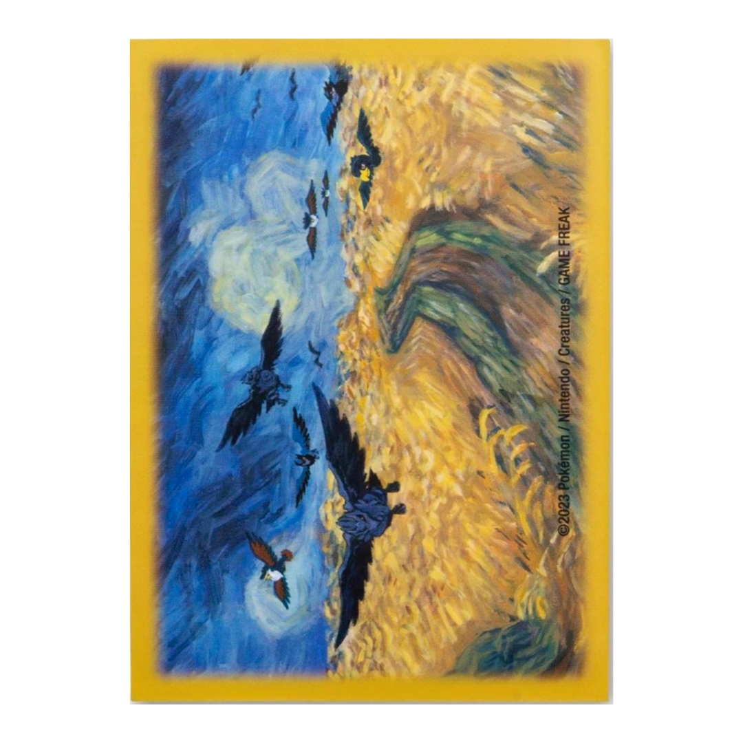 Card Sleeves - Corviknight Inspired by Wheatfield with Crows (Pokemon Center × Van Gogh Museum)