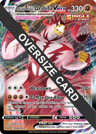 Single Strike Urshifu VMAX - 086/163/163 - Holofoil Jumbo Cards - Promo