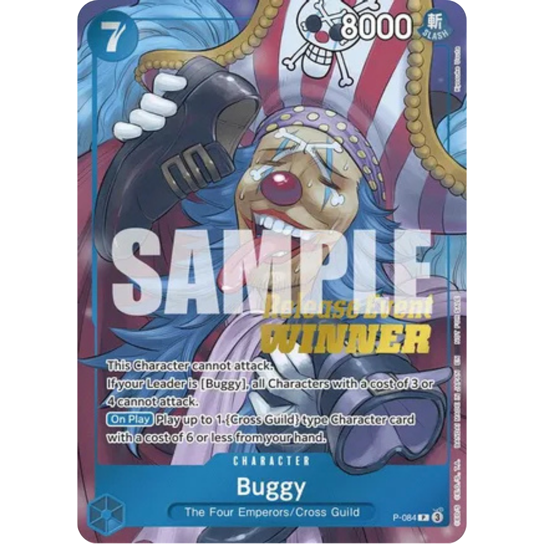 Buggy (OP10 Release Event Winner) (P-084) - One Piece Promotion Cards Foil