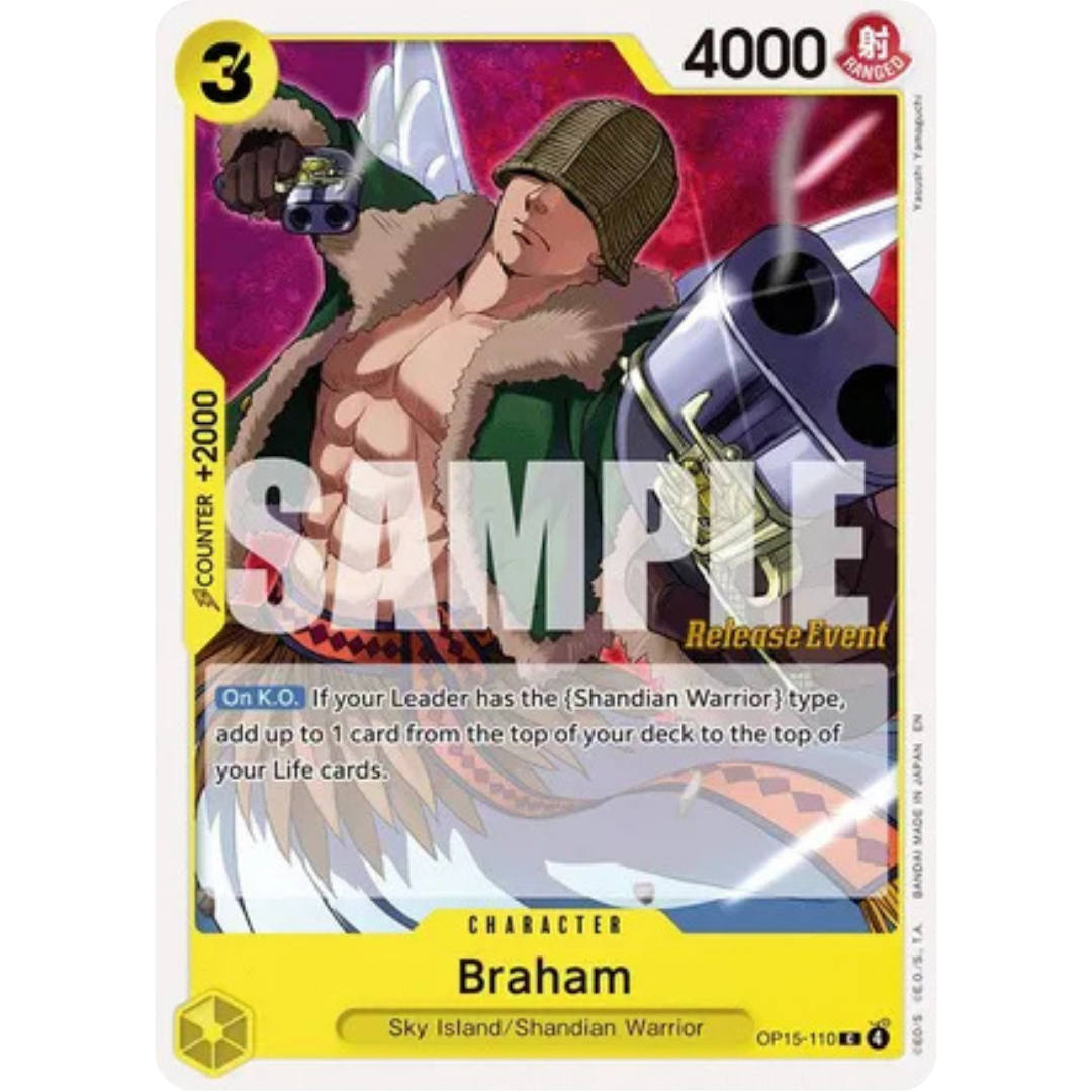 Braham (OP15-110) - Adventure on Kami's Island Release Event Cards