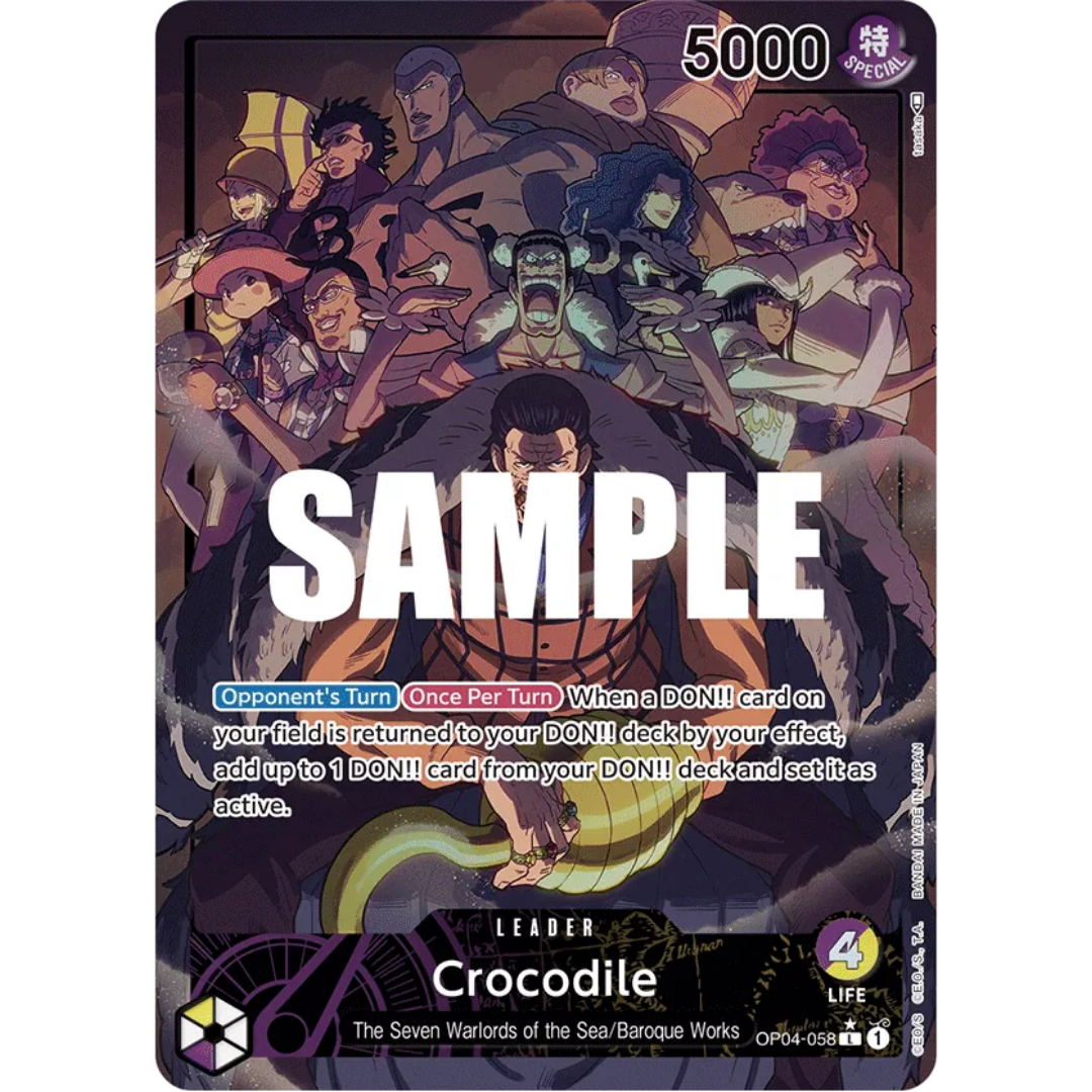 Crocodile (058) (Alternate Art) (OP04-058) - Kingdoms of Intrigue Foil