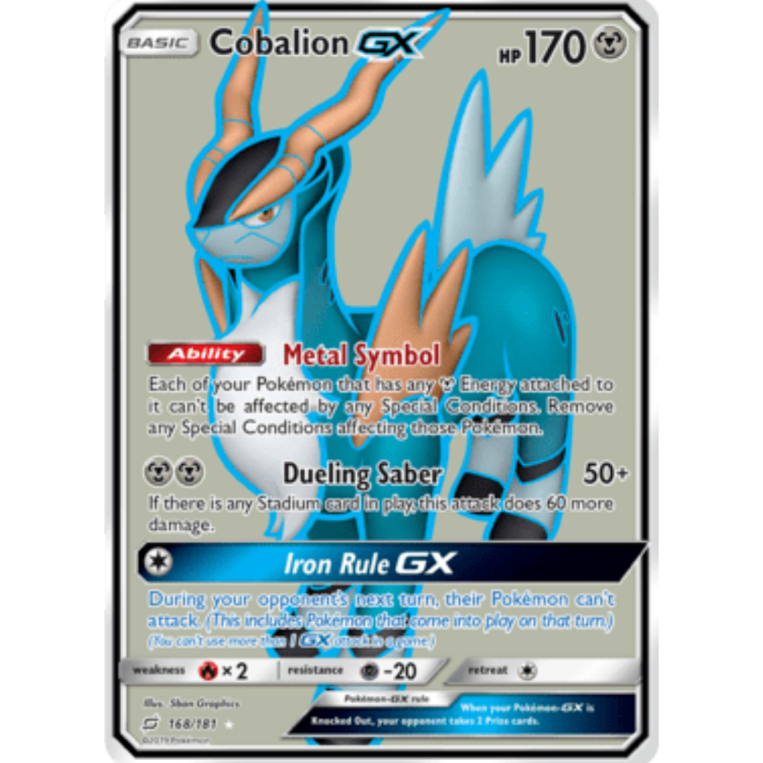 Cobalion GX (Full Art) - Holofoil SM Team Up - Ultra Rare