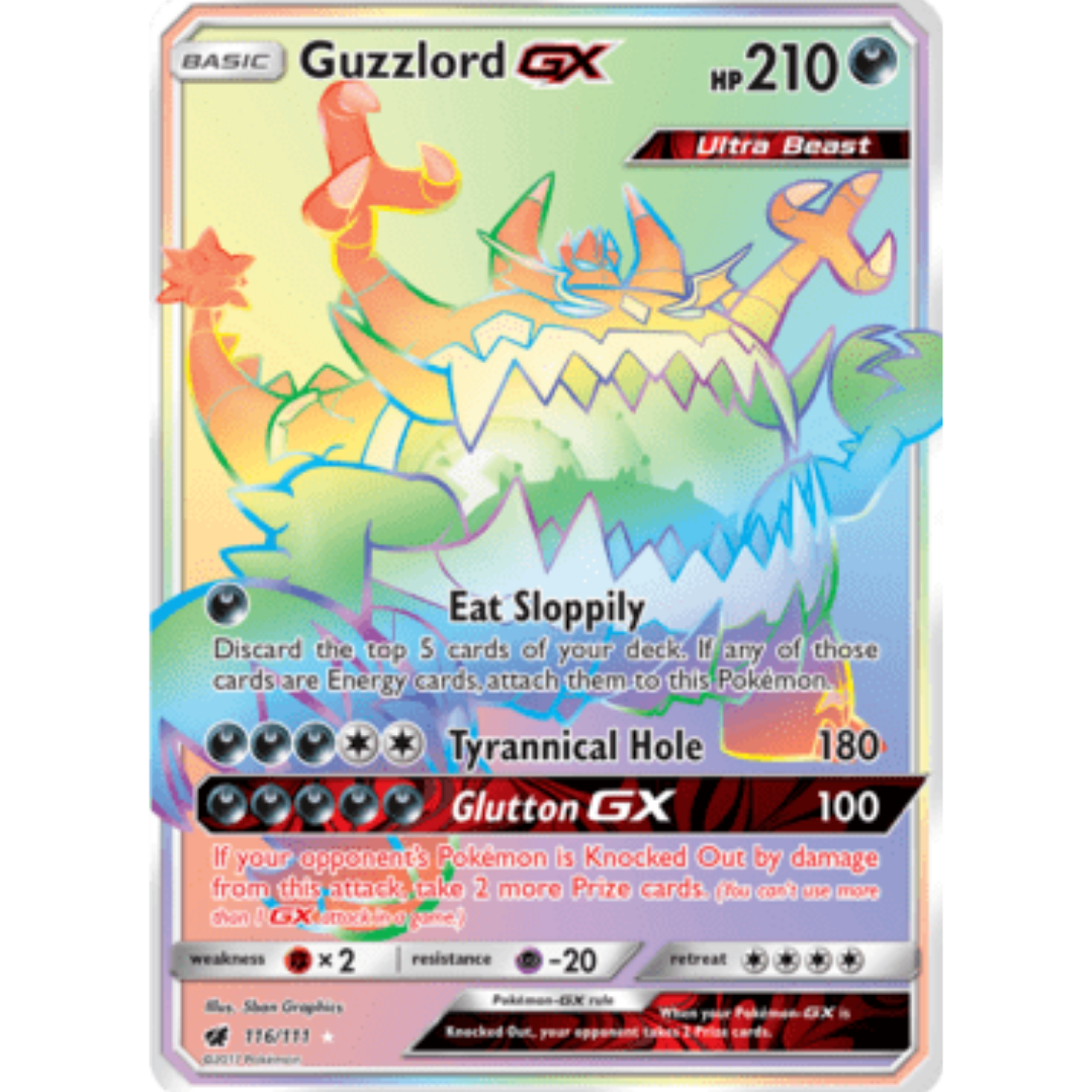 Guzzlord GX (Secret) - Holofoil SM Crimson Invasion - Secret Rare