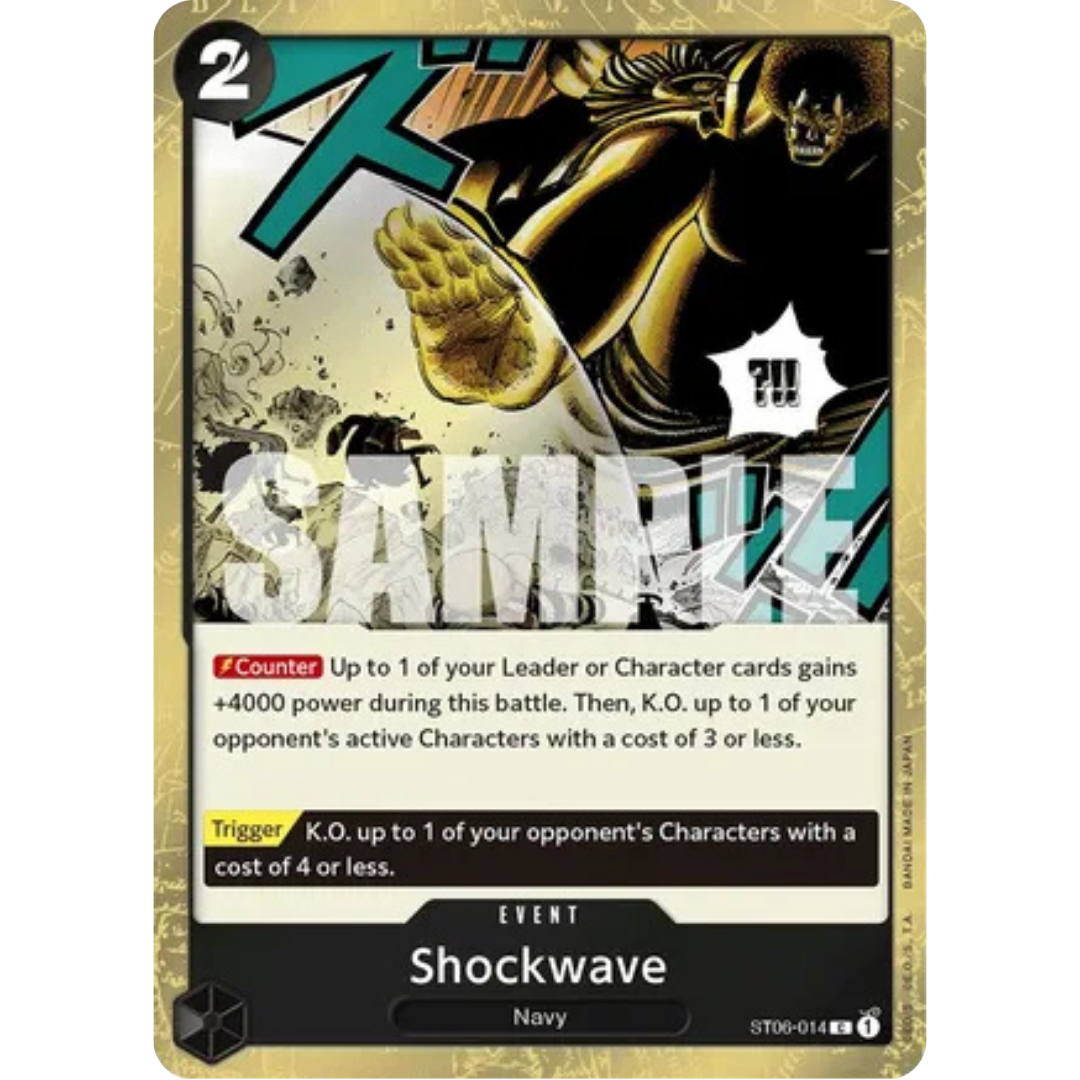 Shockwave (Jolly Roger Foil) (ST06-014) - Premium Booster -The Best- Foil