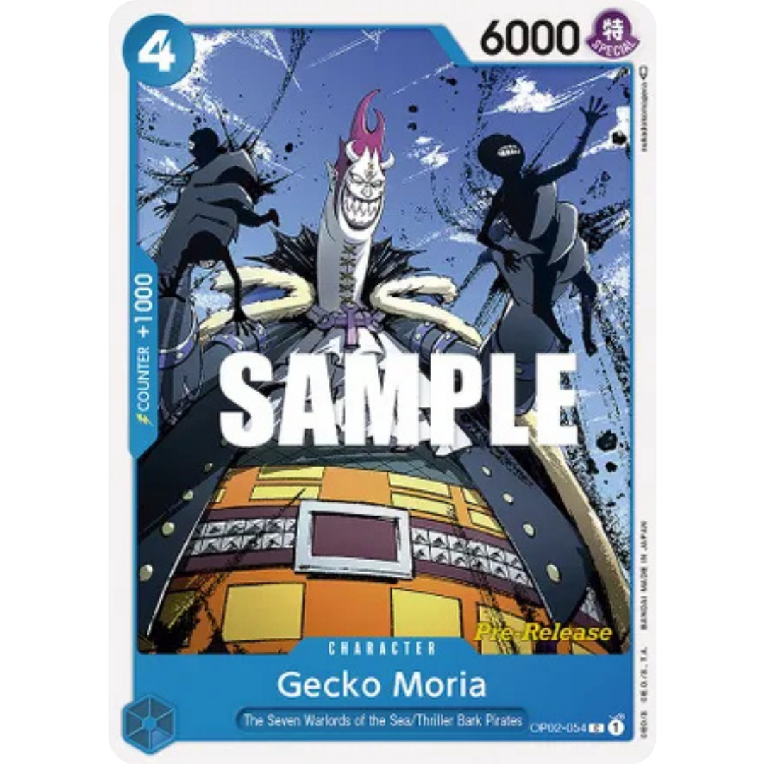 Gecko Moria (OP02-054) - Paramount War Pre-Release Cards