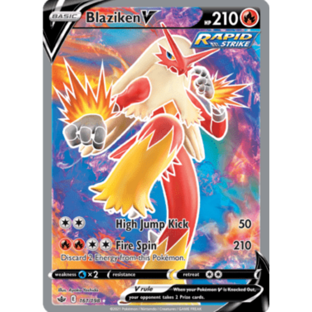 Blaziken V (Full Art) 161 - Holofoil SWSH06 Chilling Reign - Ultra Rare