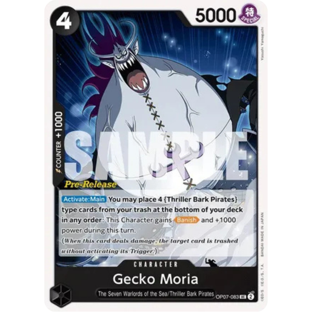 Gecko Moria (083) (OP07-083) - 500 Years in the Future Pre-Release Cards