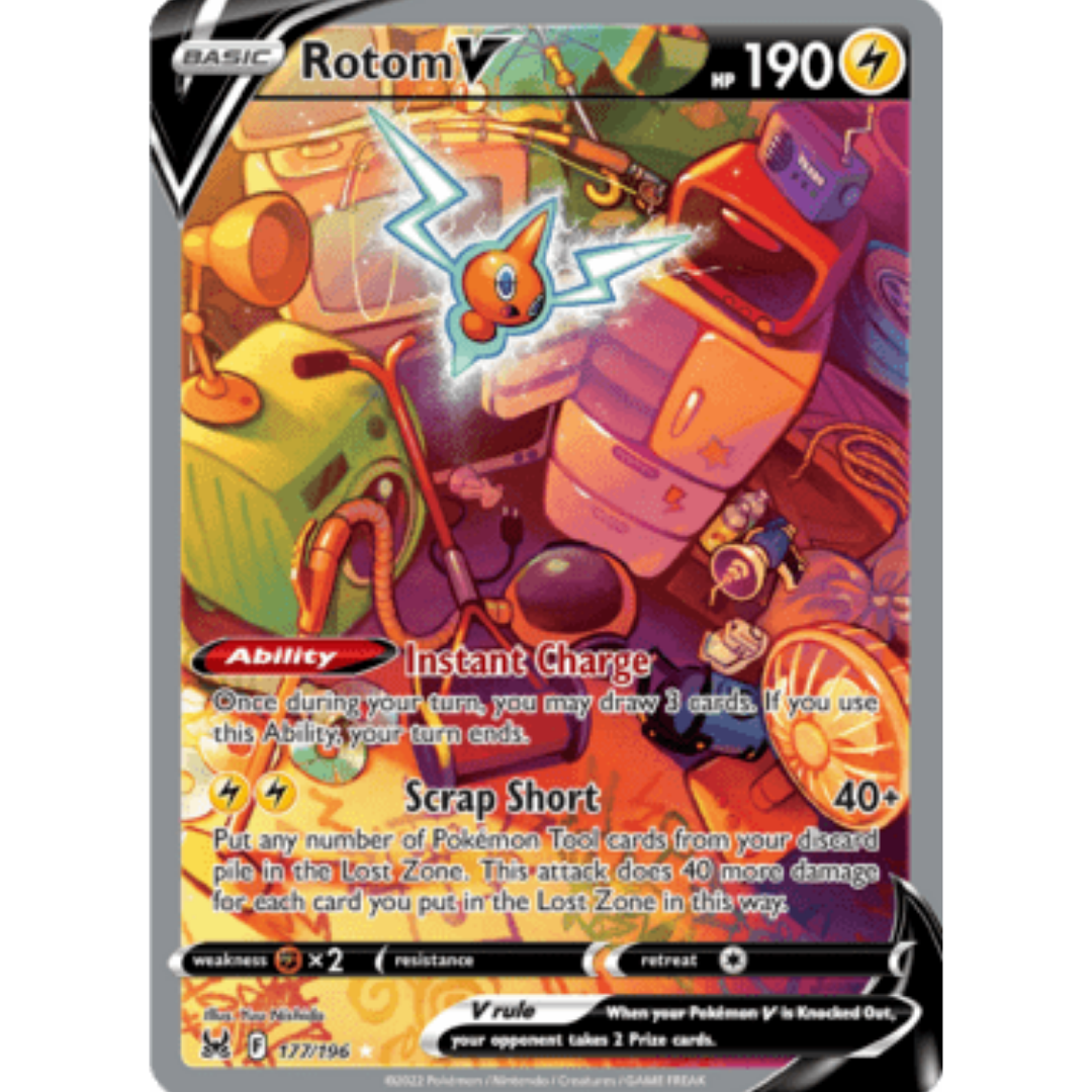 Rotom V (Alternate Full Art) 177 - Holofoil SWSH11 Lost Origin - Ultra Rare