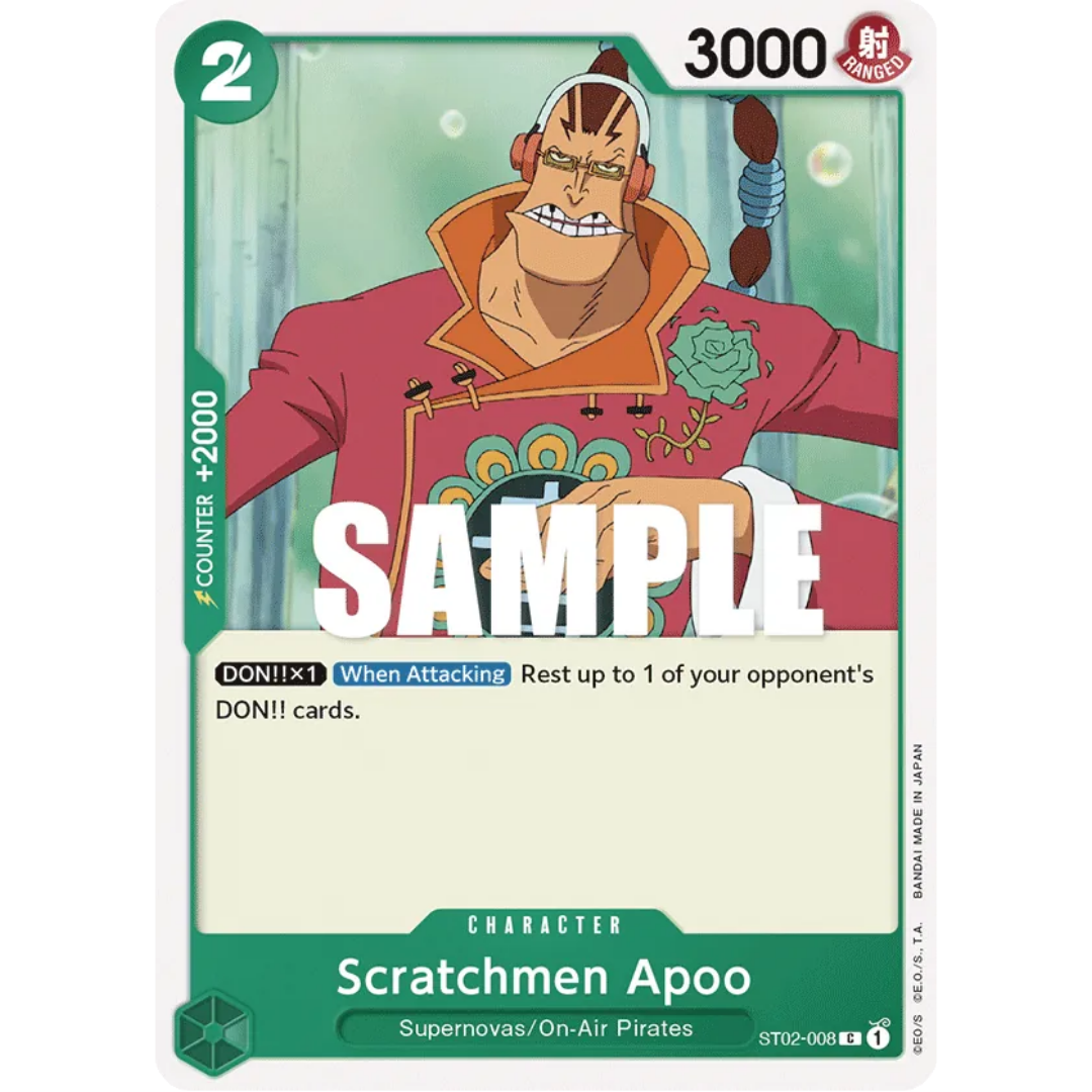 Scratchmen Apoo (ST02-008) - Starter Deck 2: Worst Generation