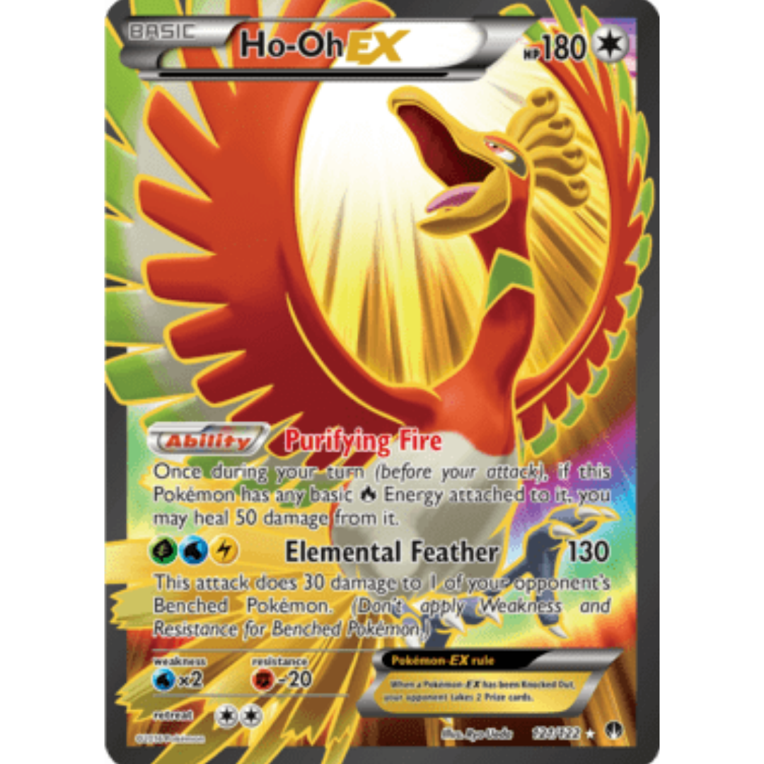 Ho-Oh EX (Full Art) 121/122 - Holofoil XY BREAKpoint - Ultra Rare