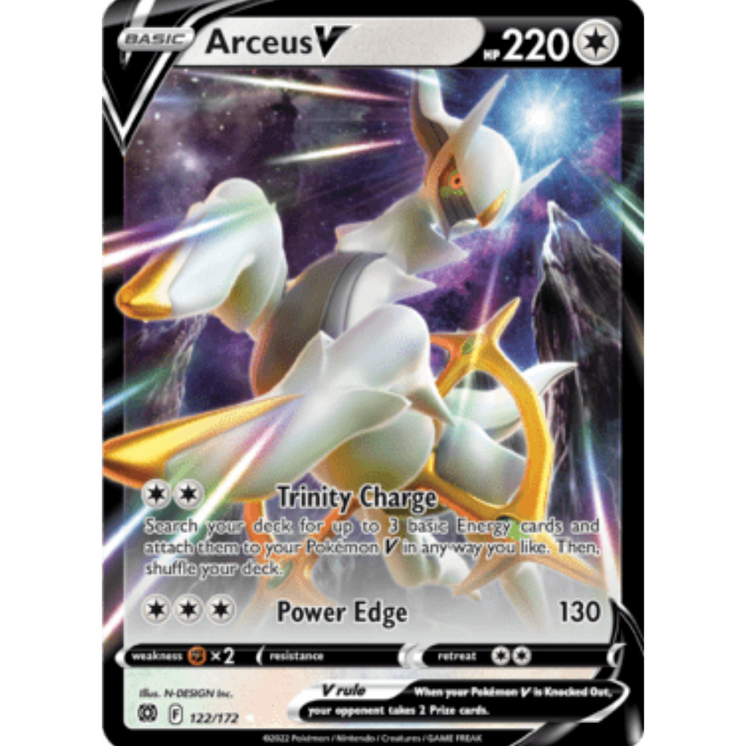 Arceus V 122 - Holofoil SWSH09 Brilliant Stars - Ultra Rare
