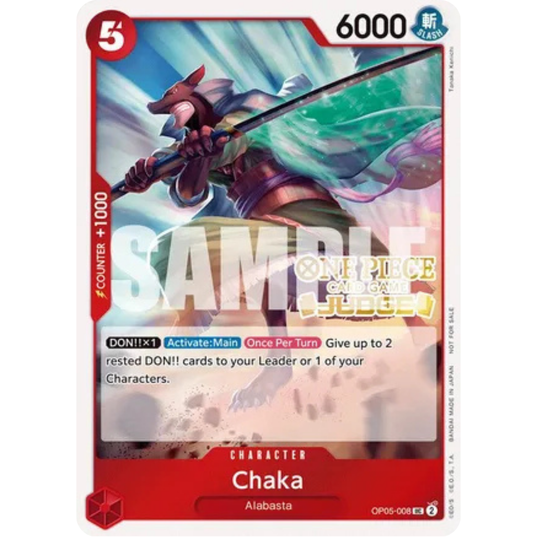 Chaka (Judge Pack Vol. 5) (OP05-008) - One Piece Promotion Cards Foil