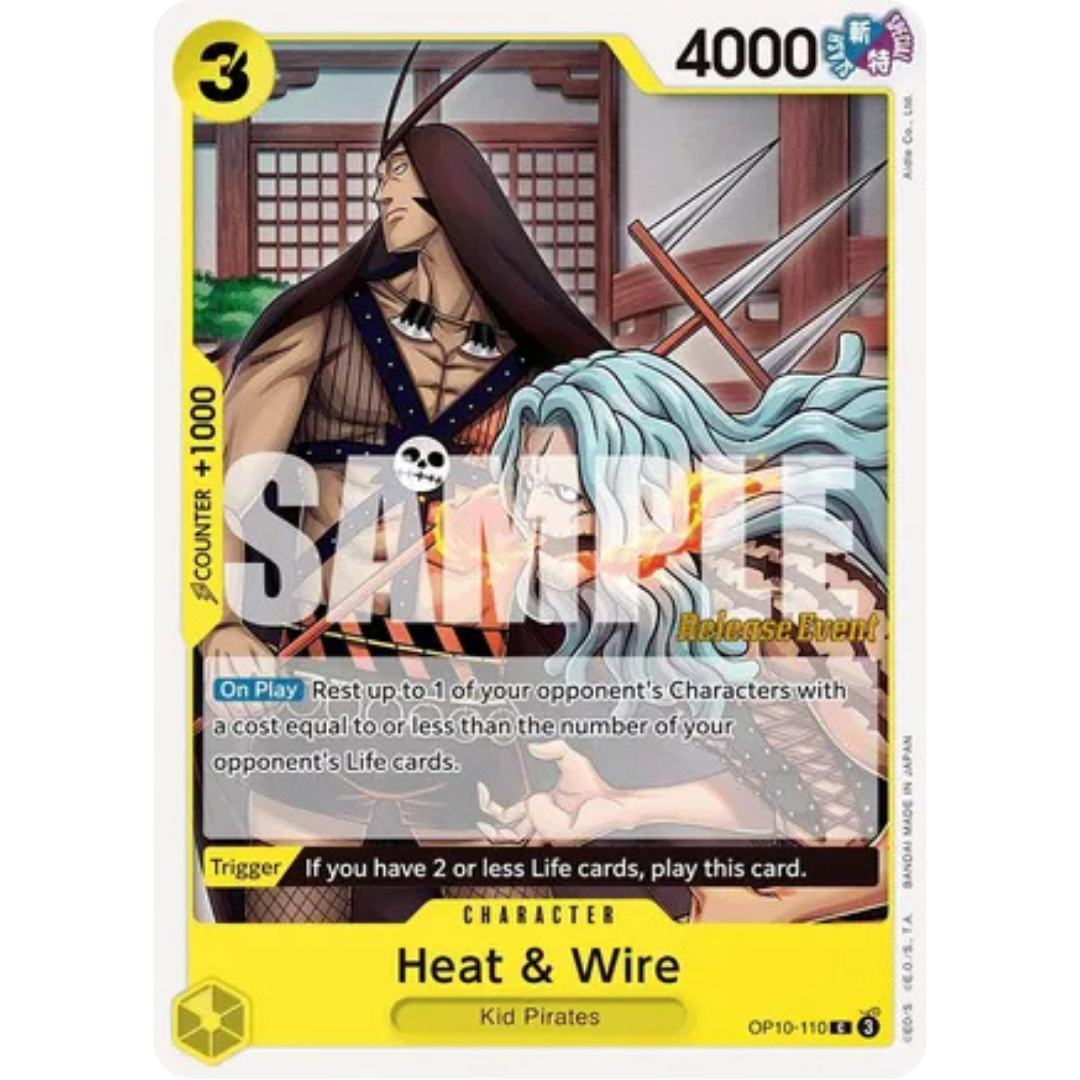 Heat & Wire (OP10-110) - Royal Blood Release Event Cards