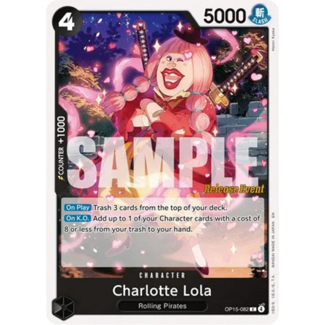 Charlotte Lola (OP15-082) - Adventure on Kami's Island Release Event Cards
