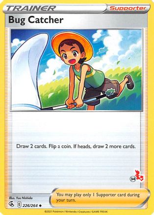 Bug Catcher - 226/264 (#34 Cinderace Stamped)/264 Battle Academy 2022 - Promo
