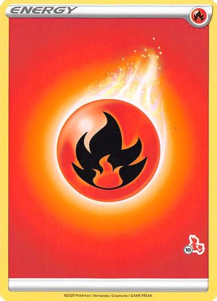 Fire Energy (#10 Cinderace Stamped) Battle Academy 2022 - Promo