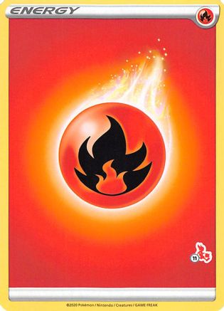 Fire Energy (#11 Cinderace Stamped) Battle Academy 2022 - Promo