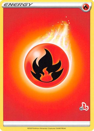 Fire Energy (#32 Cinderace Stamped) Battle Academy 2022 - Promo