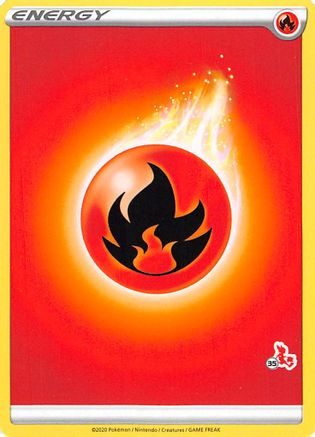 Fire Energy (#35 Cinderace Stamped) Battle Academy 2022 - Promo