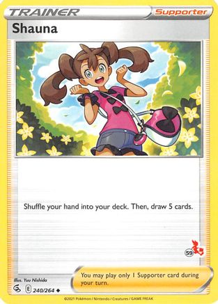 Shauna - 240/264 (#59 Cinderace Stamped)/264 Battle Academy 2022 - Promo