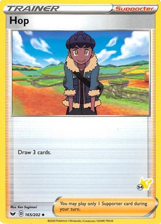 Hop - 165/202 (#54 Pikachu Stamped)/202 Battle Academy 2022 - Promo