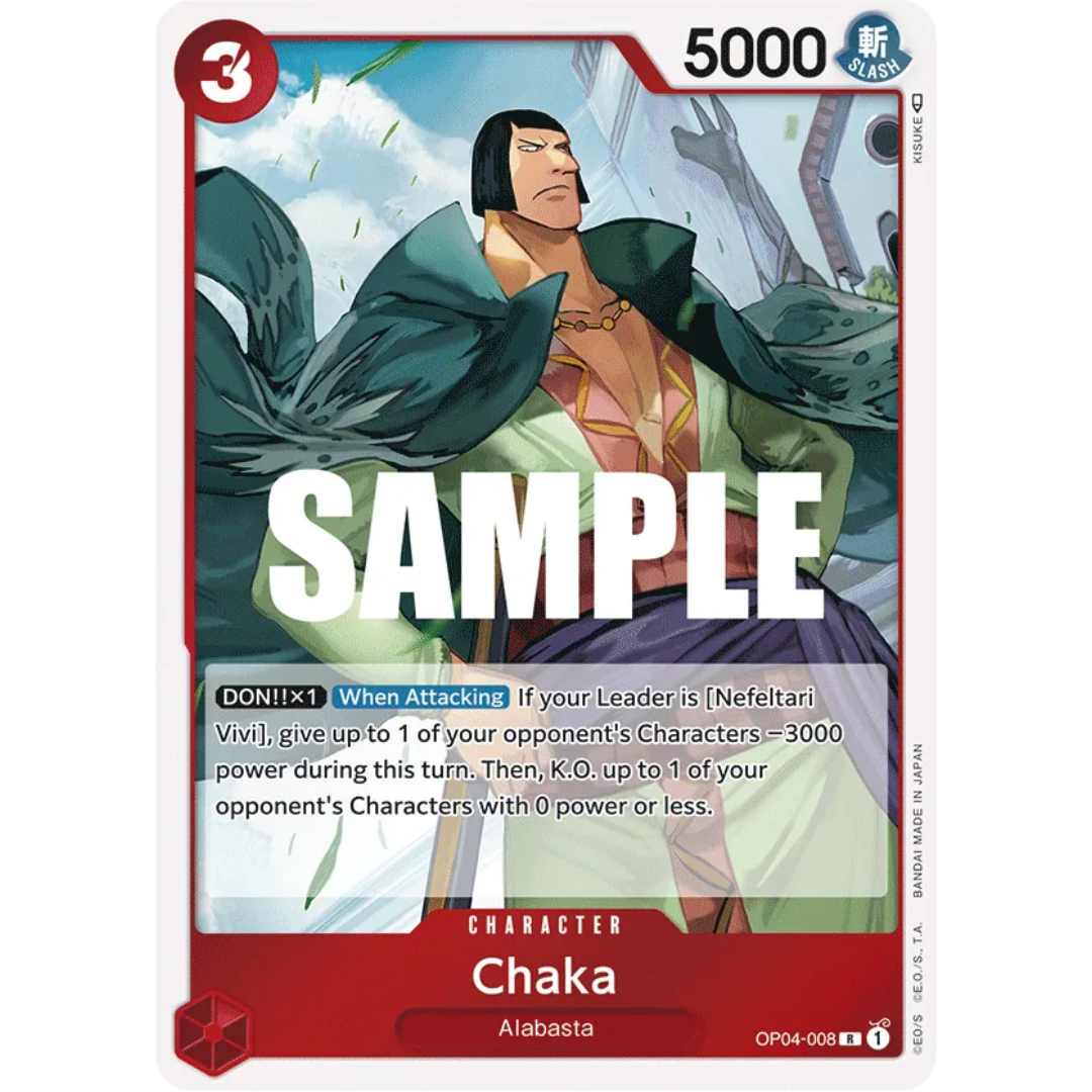 Chaka (OP04-008) - Kingdoms of Intrigue Foil