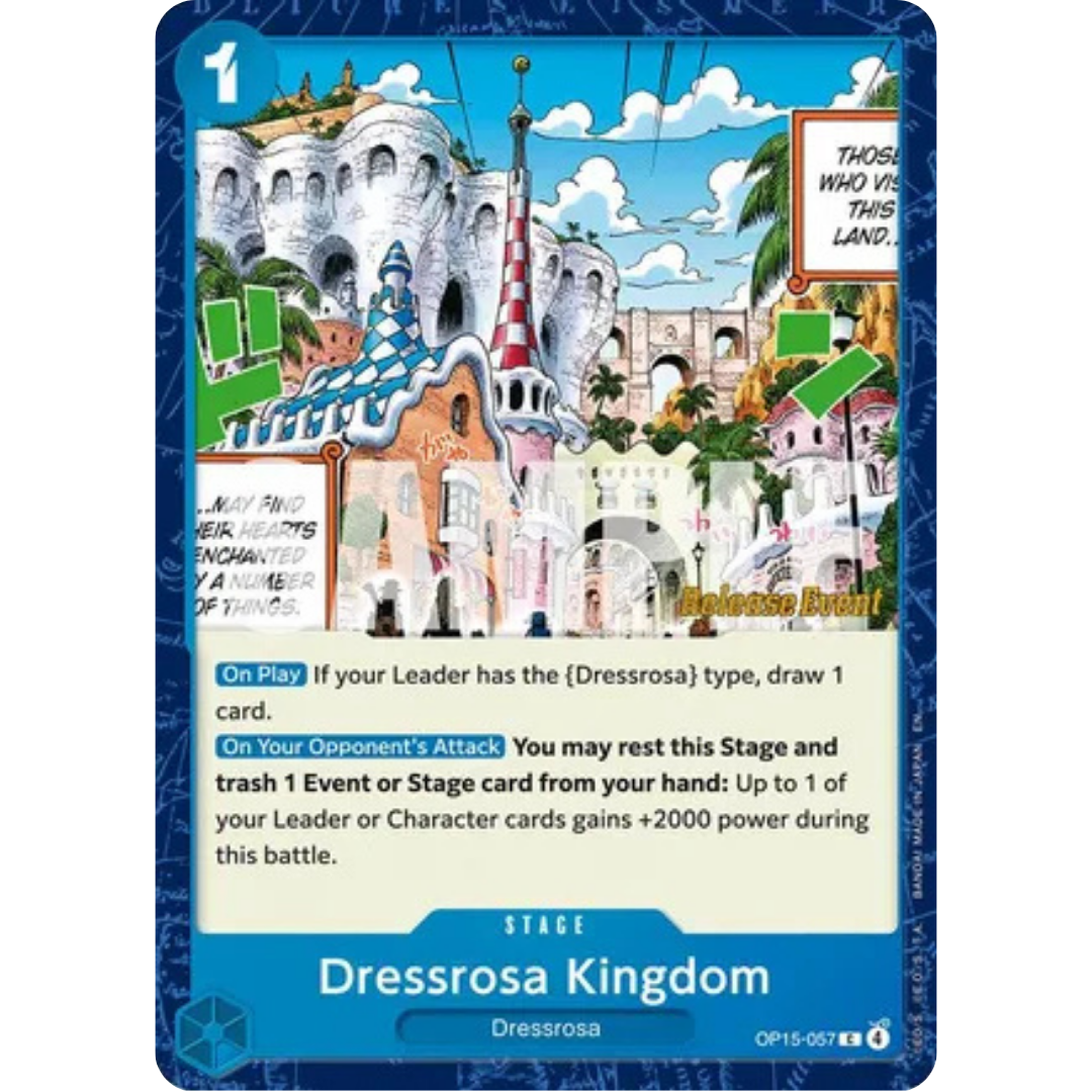 Dressrosa Kingdom (OP15-057) - Adventure on Kami's Island Release Event Cards