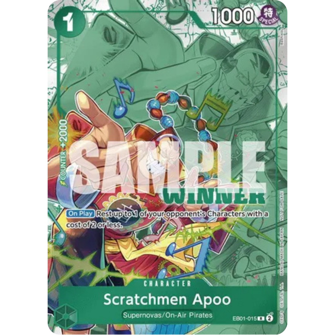Scratchmen Apoo (Winner Pack 2025 Vol. 2) (EB01-015) - One Piece Promotion Cards Foil