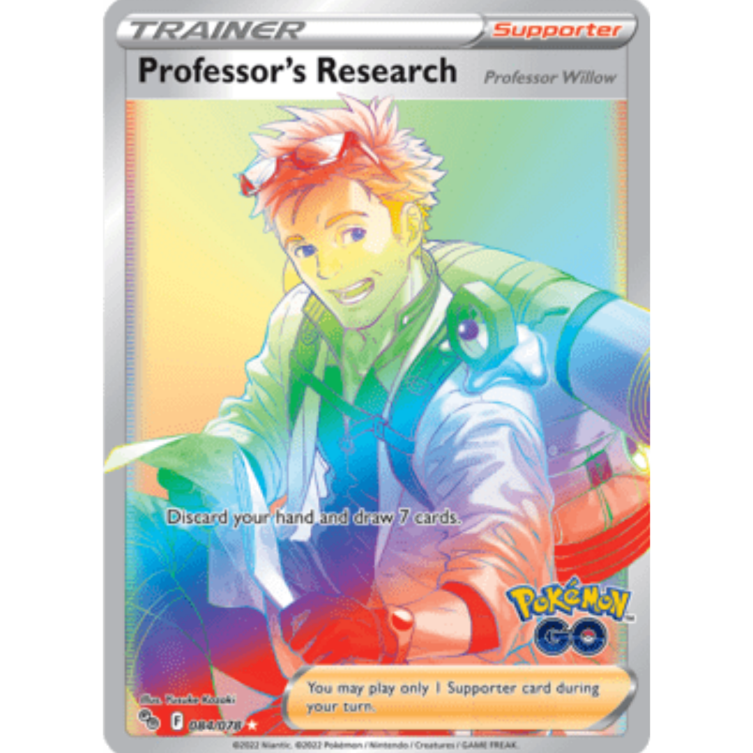 Professor's Research (Secret) 084/078 - Holofoil Pokemon GO - Secret Rare