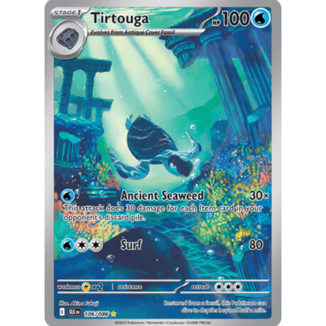 Tirtouga 106/086 - Holofoil SV Black Bolt - Illustration Rare