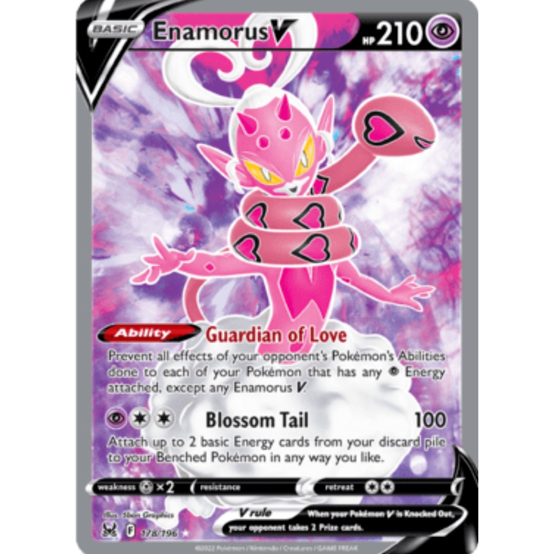 Enamorus V (Full Art) 178 - Holofoil SWSH11 Lost Origin - Ultra Rare