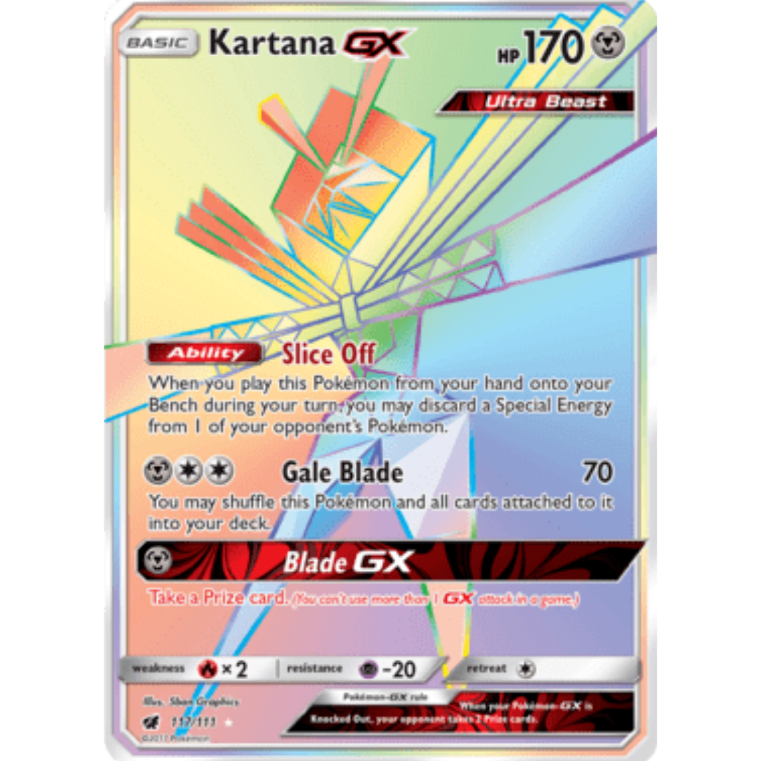 Kartana GX (Secret) - Holofoil SM Crimson Invasion - Secret Rare