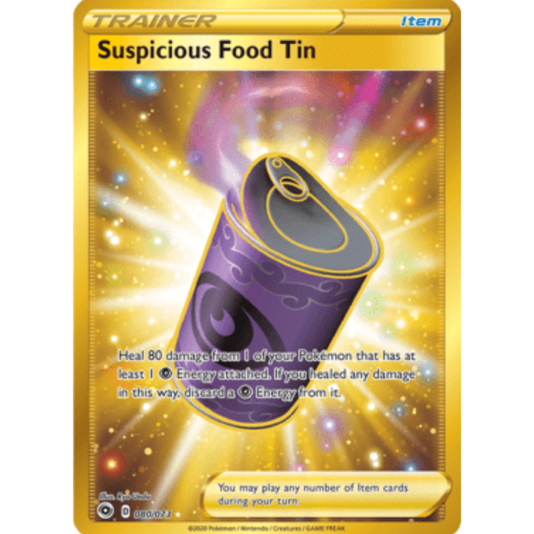 Suspicious Food Tin (Secret) 080 - Holofoil Champions Path - Secret Rare