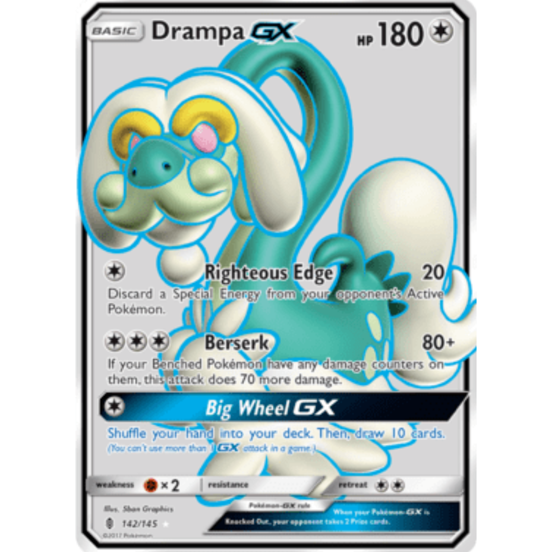 Drampa GX (Full Art) 142 - Holofoil SM Guardians Rising - Ultra Rare
